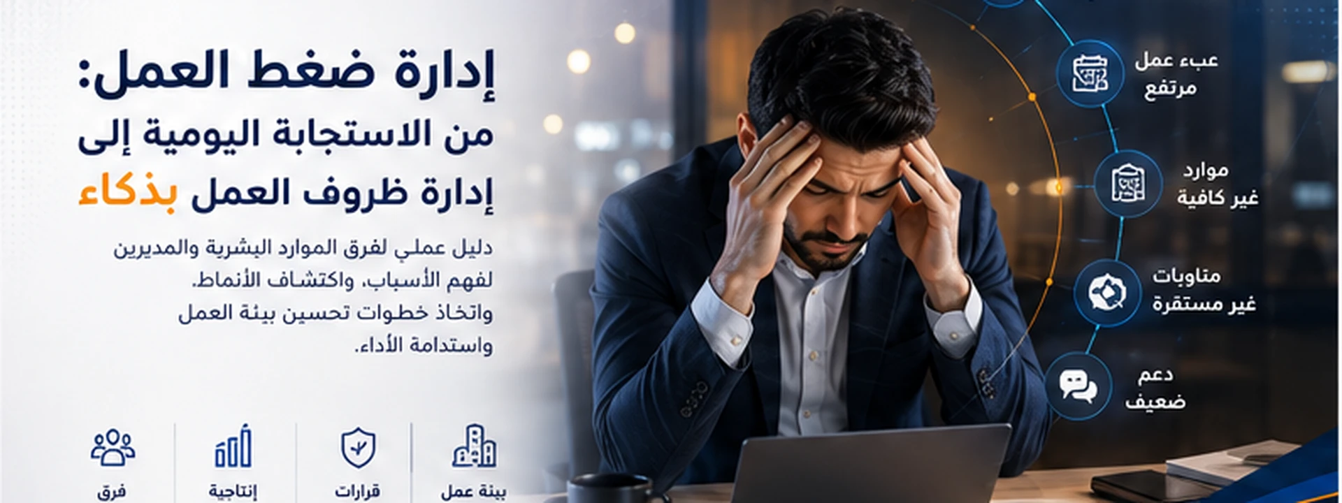 إدارة ضغط العمل: دليل عملي لفرق الموارد البشرية والمديرين